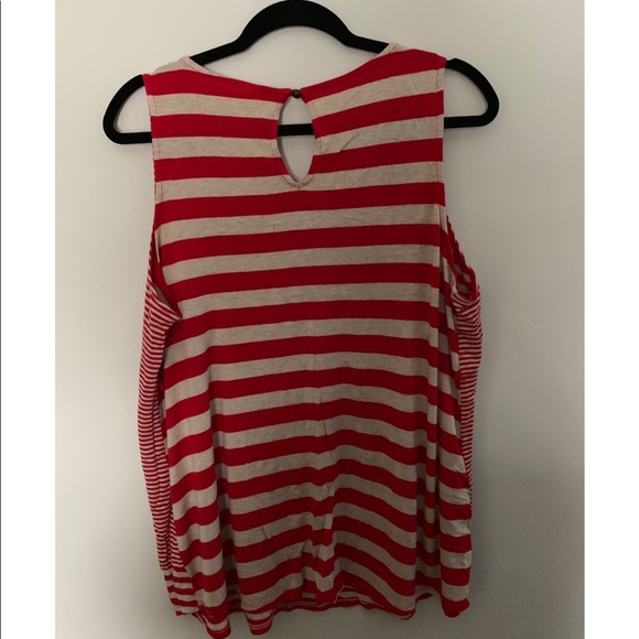 Motherhood Maternity | Red & White Stripe Tank Top - Picture 2 of 4